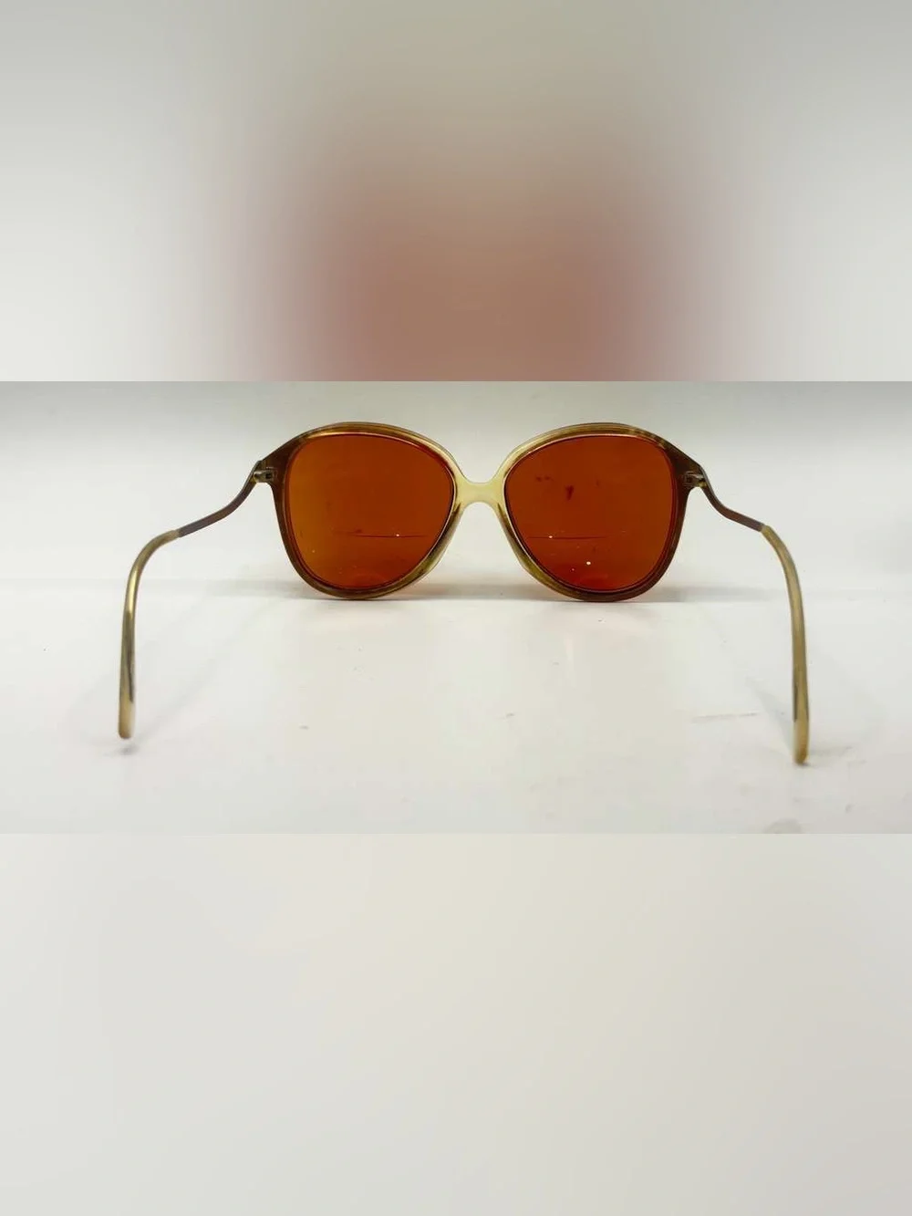 Vintage Brown Oval Sunglasses Frames Only Hong Kong